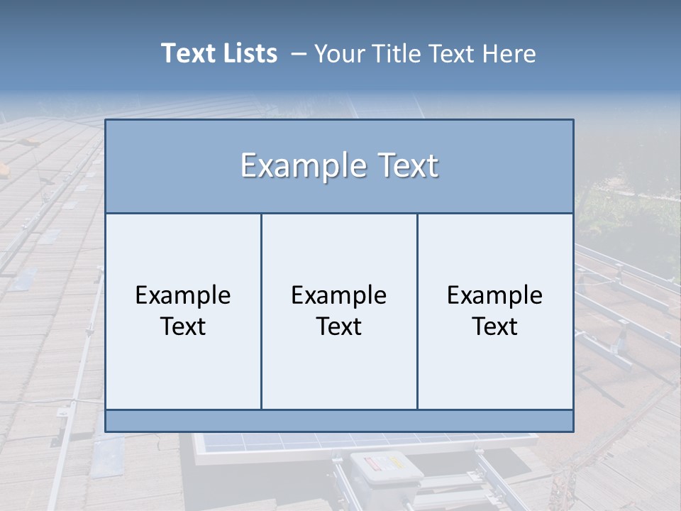 A Man Working On A Roof With Solar Panels PowerPoint Template