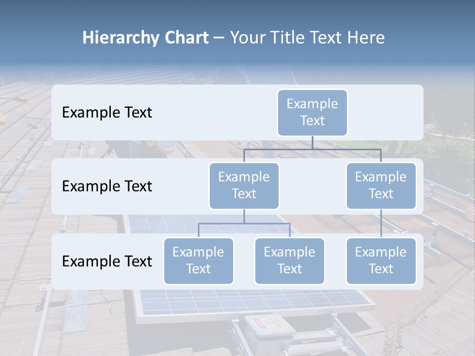 A Man Working On A Roof With Solar Panels PowerPoint Template