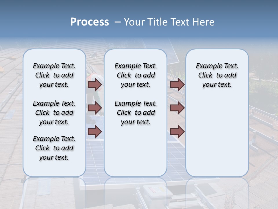A Man Working On A Roof With Solar Panels PowerPoint Template