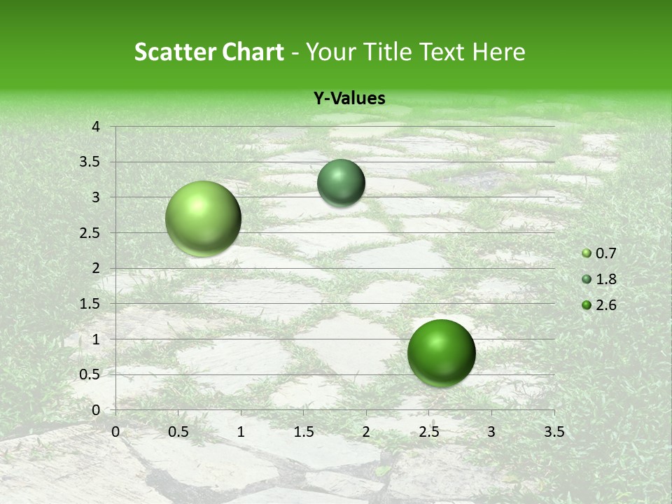 A Stone Path In The Middle Of A Grassy Field PowerPoint Template