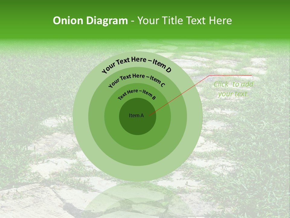 A Stone Path In The Middle Of A Grassy Field PowerPoint Template