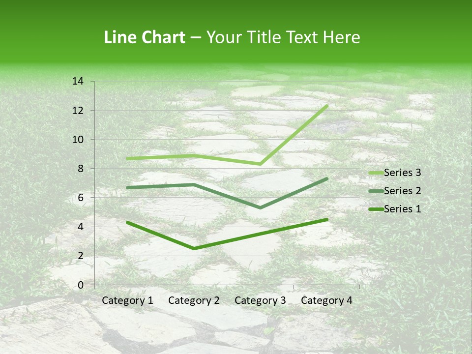 A Stone Path In The Middle Of A Grassy Field PowerPoint Template