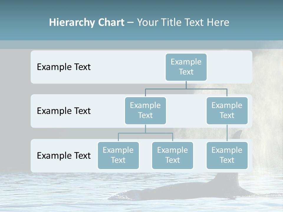 A Whale In The Water With A Lot Of Smoke Coming Out Of It's PowerPoint Template