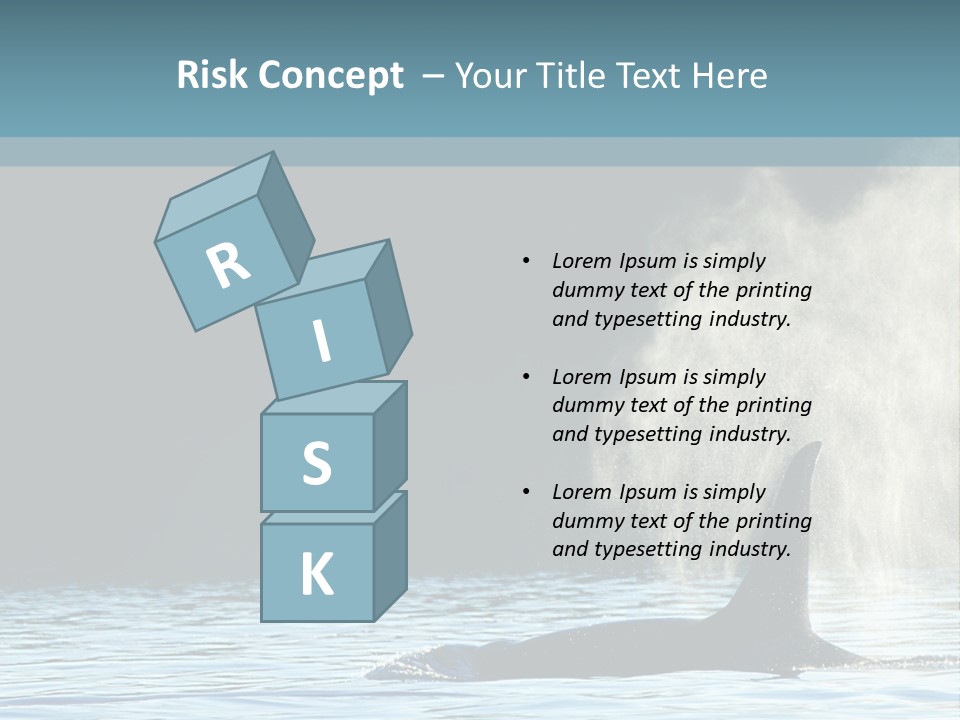 A Whale In The Water With A Lot Of Smoke Coming Out Of It's PowerPoint Template