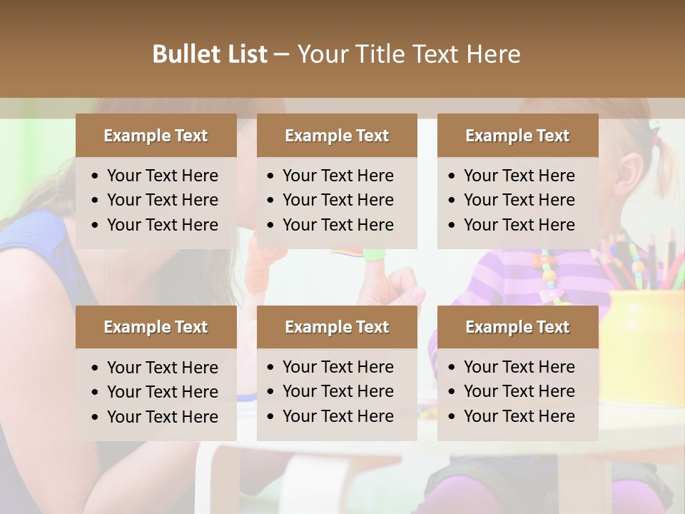 A Woman And A Child Sitting At A Table Eating Food PowerPoint Template