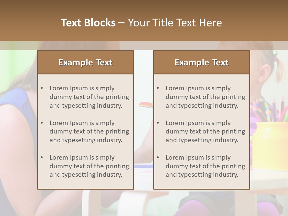 A Woman And A Child Sitting At A Table Eating Food PowerPoint Template