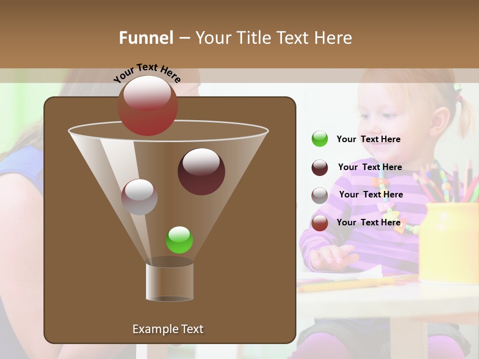 A Woman And A Child Sitting At A Table Eating Food PowerPoint Template