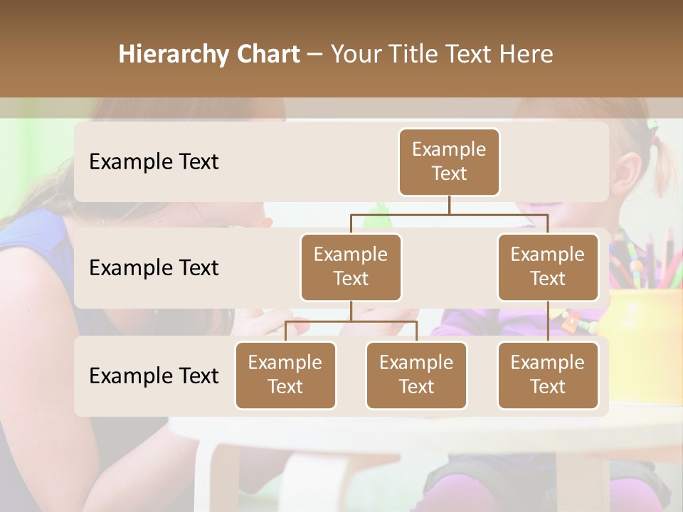 A Woman And A Child Sitting At A Table Eating Food PowerPoint Template