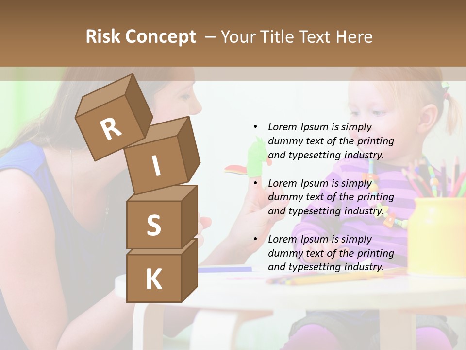 A Woman And A Child Sitting At A Table Eating Food PowerPoint Template