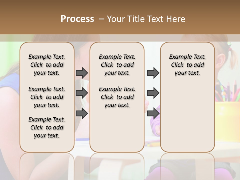 A Woman And A Child Sitting At A Table Eating Food PowerPoint Template