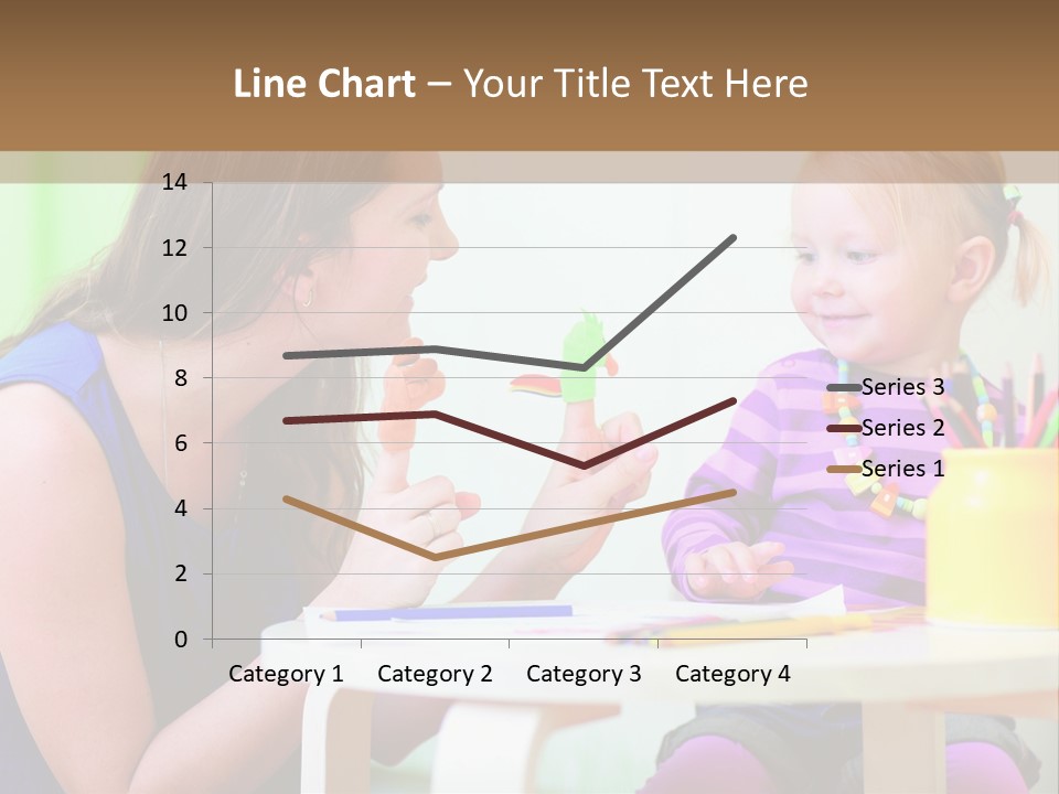 A Woman And A Child Sitting At A Table Eating Food PowerPoint Template