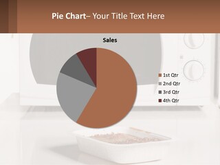 A White Microwave Oven Sitting On Top Of A Counter PowerPoint Template