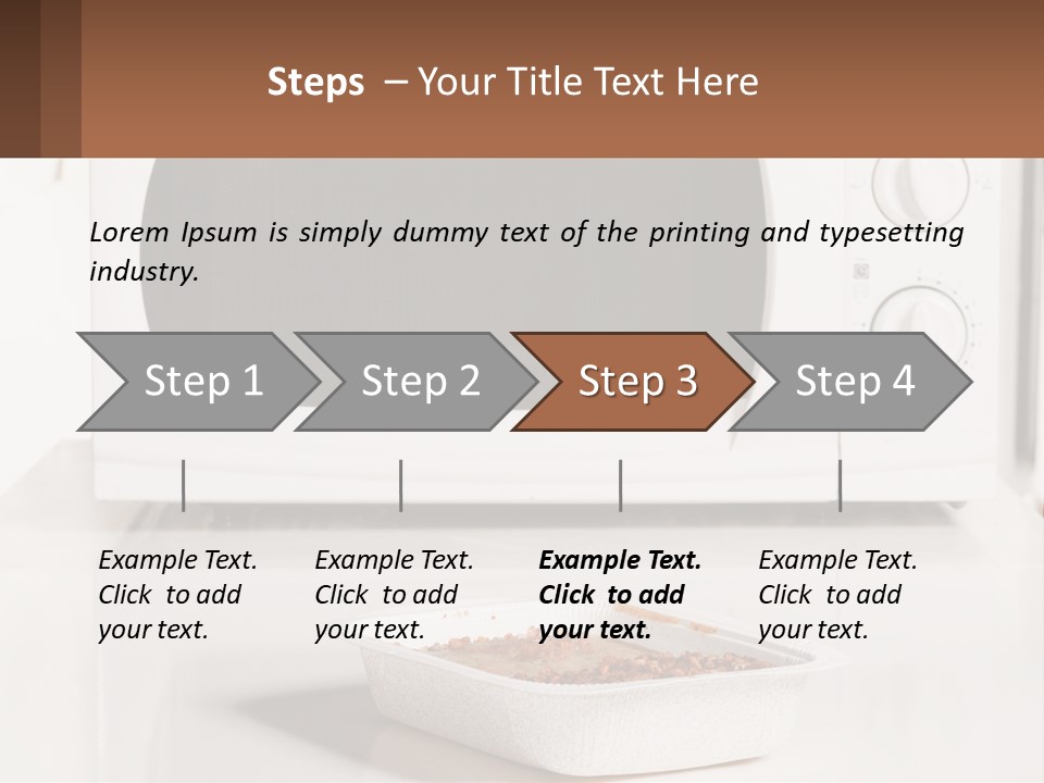 A White Microwave Oven Sitting On Top Of A Counter PowerPoint Template