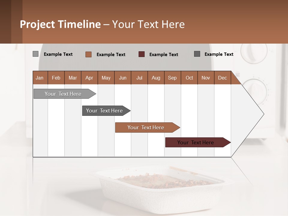 A White Microwave Oven Sitting On Top Of A Counter PowerPoint Template