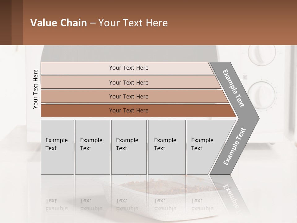 A White Microwave Oven Sitting On Top Of A Counter PowerPoint Template