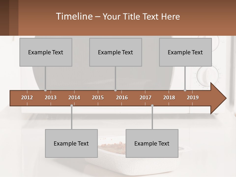 A White Microwave Oven Sitting On Top Of A Counter PowerPoint Template