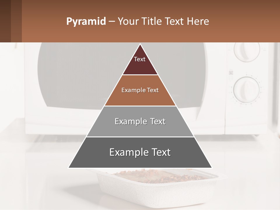A White Microwave Oven Sitting On Top Of A Counter PowerPoint Template