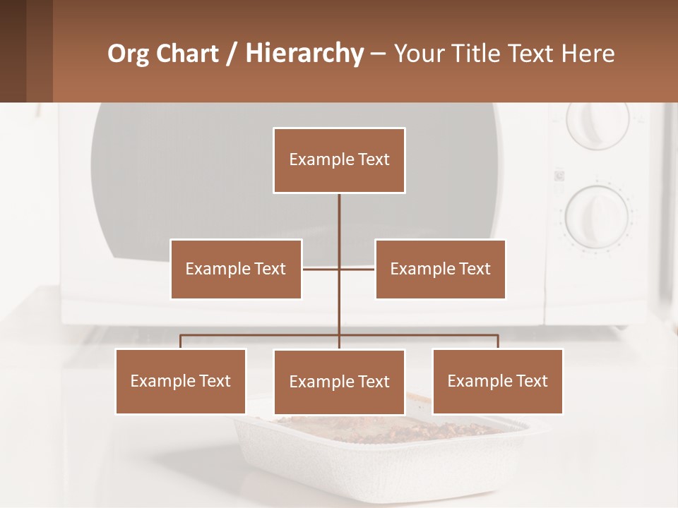 A White Microwave Oven Sitting On Top Of A Counter PowerPoint Template