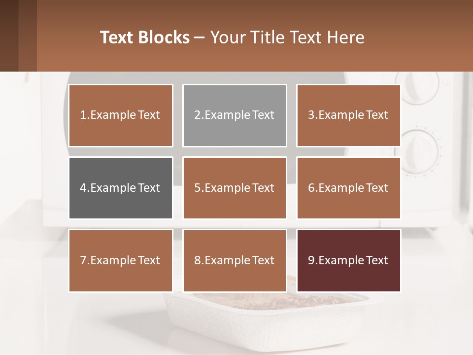 A White Microwave Oven Sitting On Top Of A Counter PowerPoint Template
