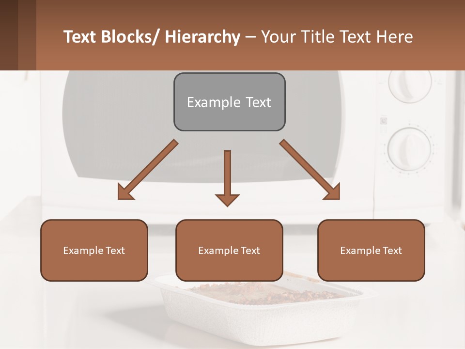 A White Microwave Oven Sitting On Top Of A Counter PowerPoint Template