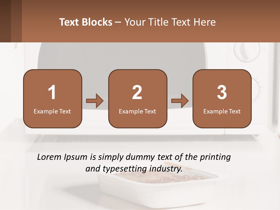 A White Microwave Oven Sitting On Top Of A Counter PowerPoint Template