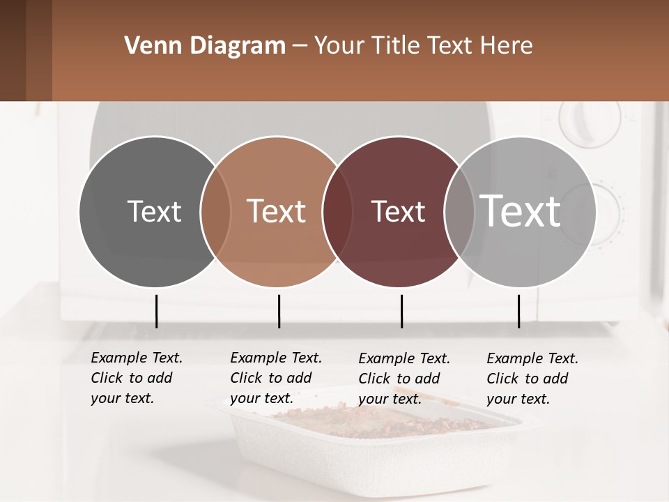 A White Microwave Oven Sitting On Top Of A Counter PowerPoint Template