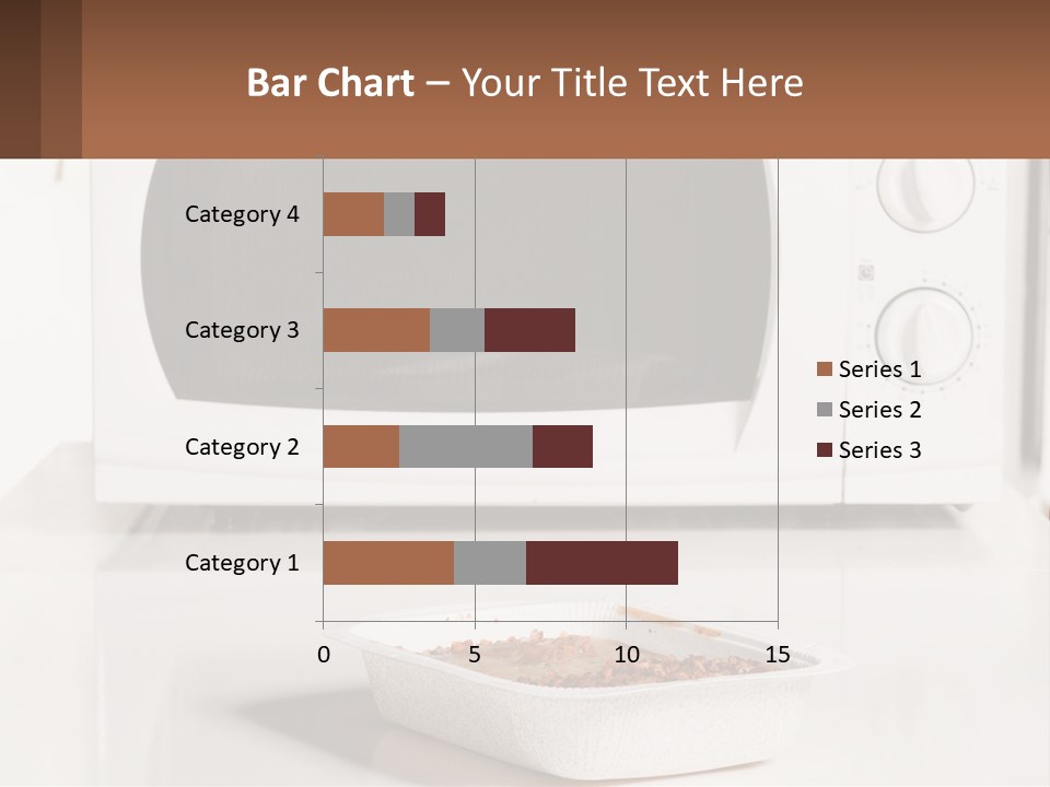 A White Microwave Oven Sitting On Top Of A Counter PowerPoint Template