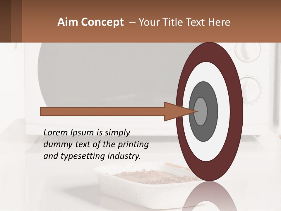 A White Microwave Oven Sitting On Top Of A Counter PowerPoint Template