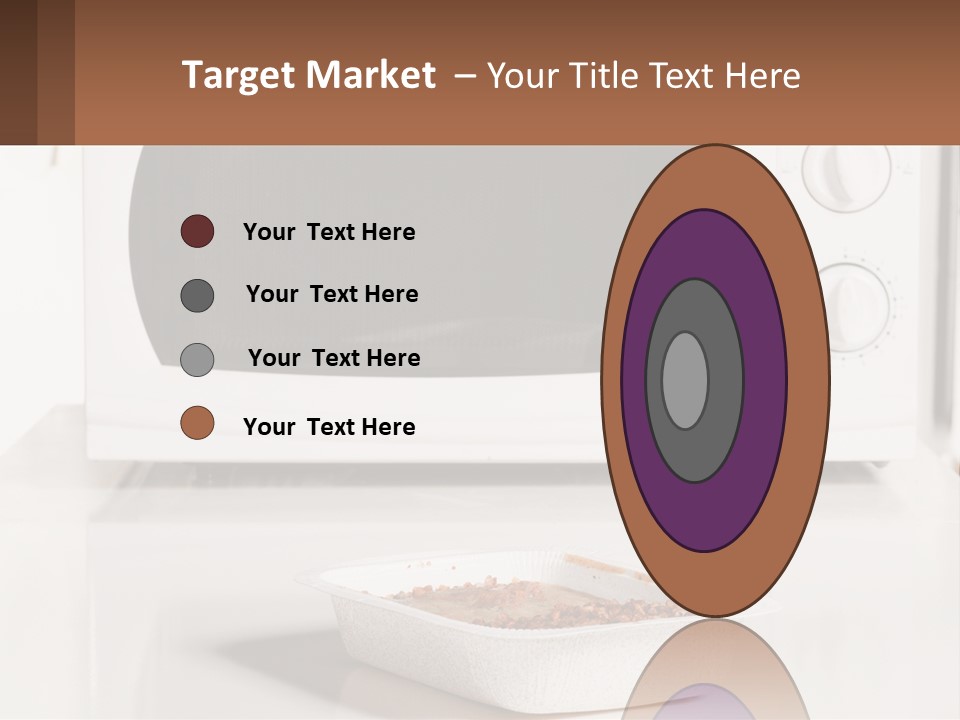 A White Microwave Oven Sitting On Top Of A Counter PowerPoint Template