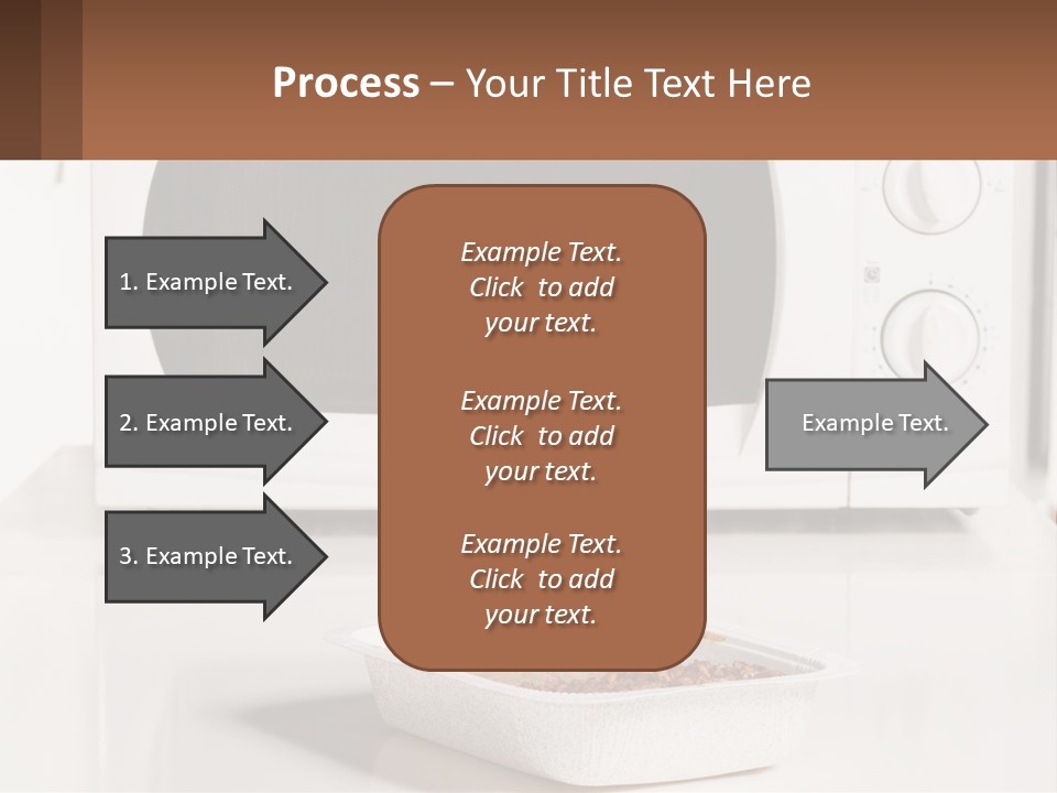 A White Microwave Oven Sitting On Top Of A Counter PowerPoint Template