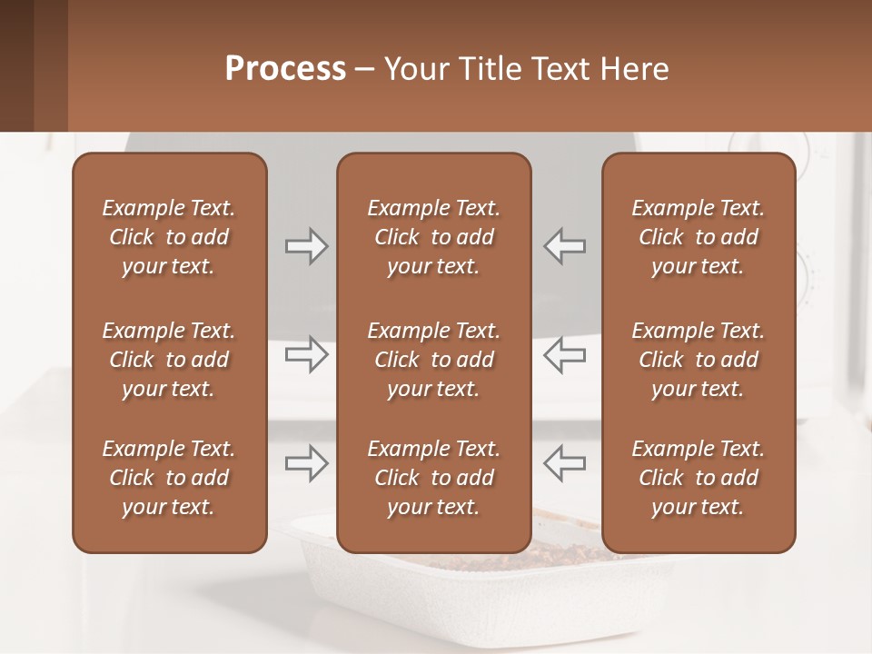 A White Microwave Oven Sitting On Top Of A Counter PowerPoint Template