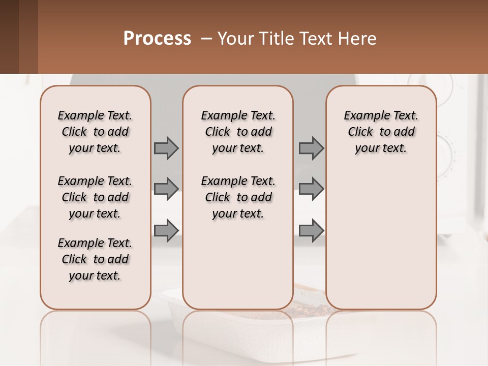 A White Microwave Oven Sitting On Top Of A Counter PowerPoint Template