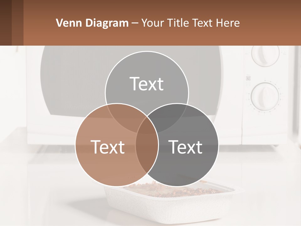 A White Microwave Oven Sitting On Top Of A Counter PowerPoint Template