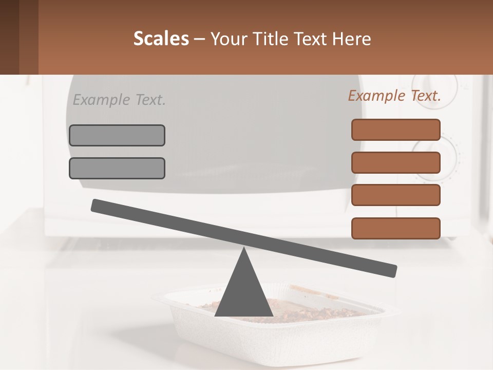 A White Microwave Oven Sitting On Top Of A Counter PowerPoint Template