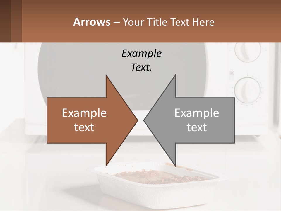 A White Microwave Oven Sitting On Top Of A Counter PowerPoint Template