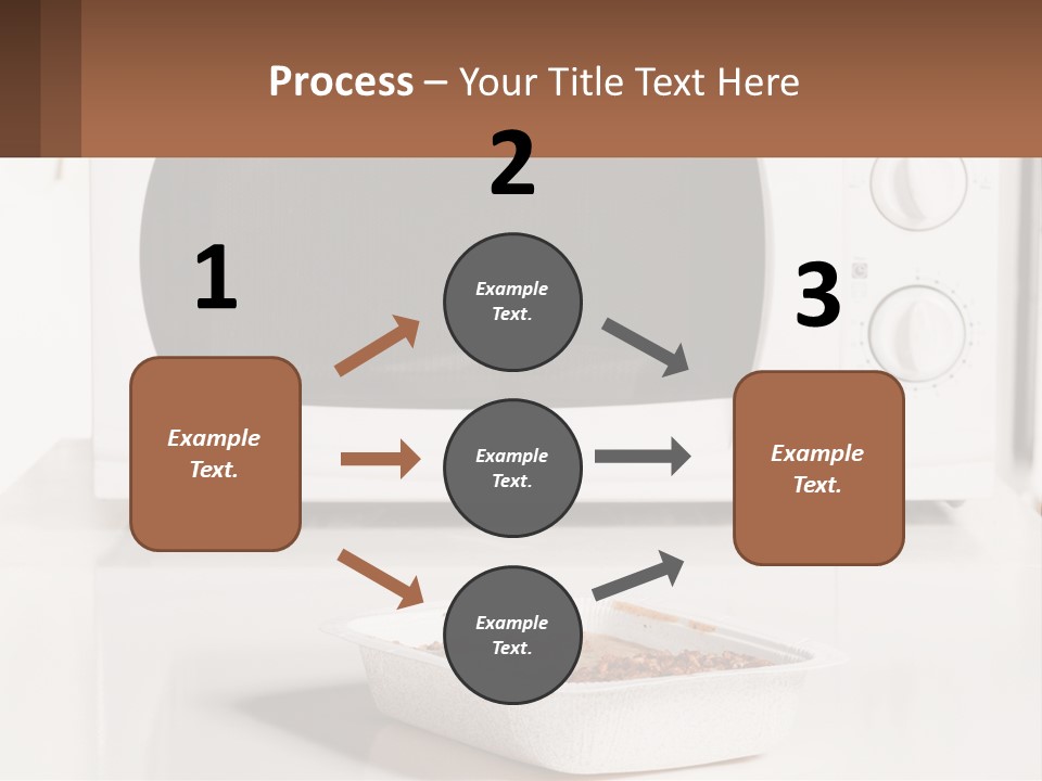 A White Microwave Oven Sitting On Top Of A Counter PowerPoint Template