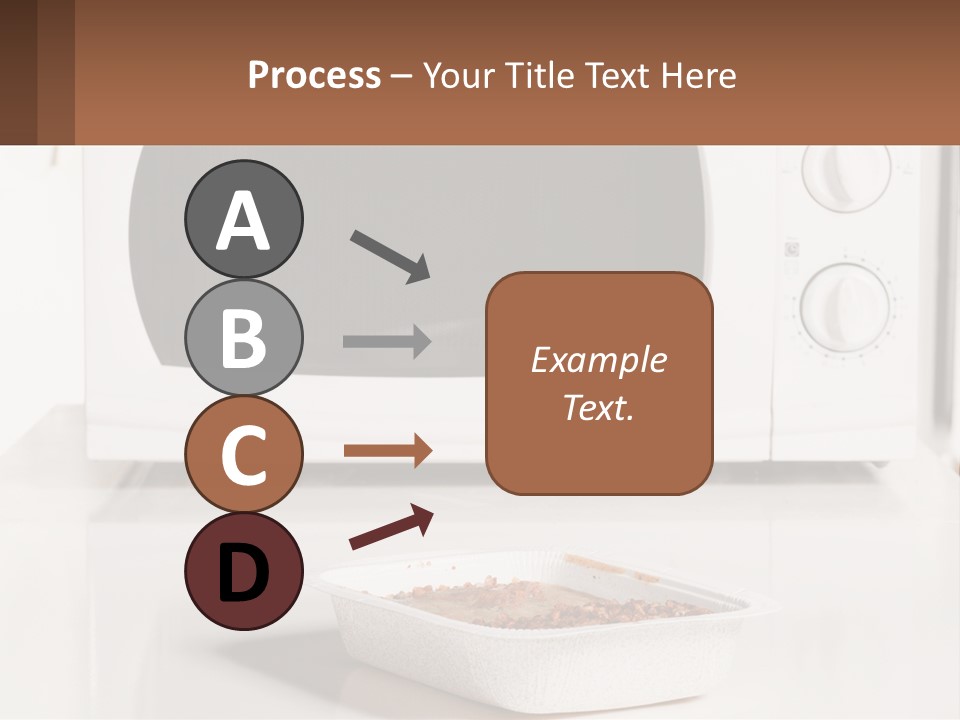 A White Microwave Oven Sitting On Top Of A Counter PowerPoint Template
