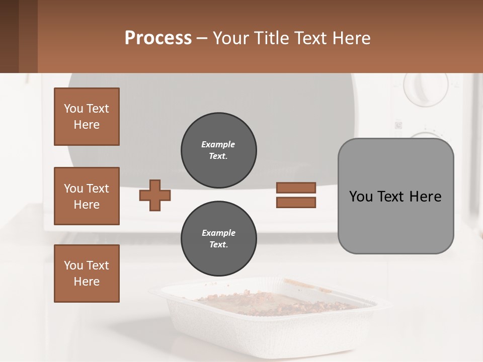 A White Microwave Oven Sitting On Top Of A Counter PowerPoint Template