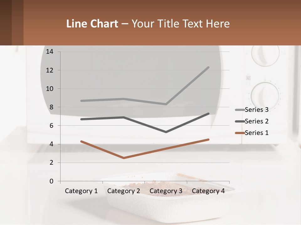 A White Microwave Oven Sitting On Top Of A Counter PowerPoint Template