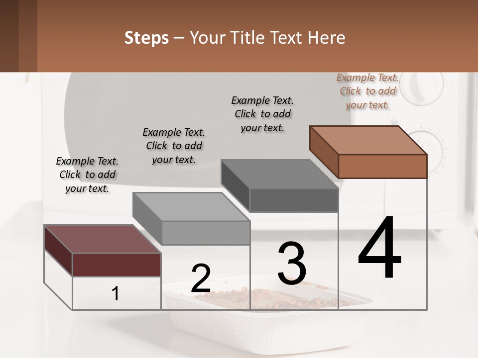 A White Microwave Oven Sitting On Top Of A Counter PowerPoint Template