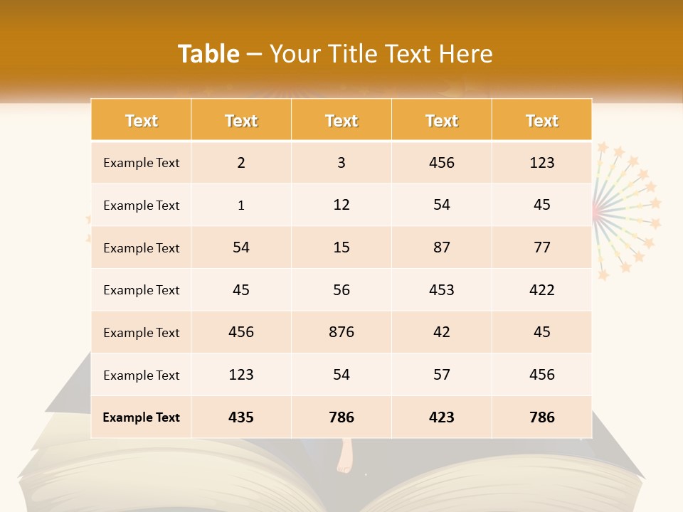 A Fairy Reading A Book With Fireworks In The Background PowerPoint Template