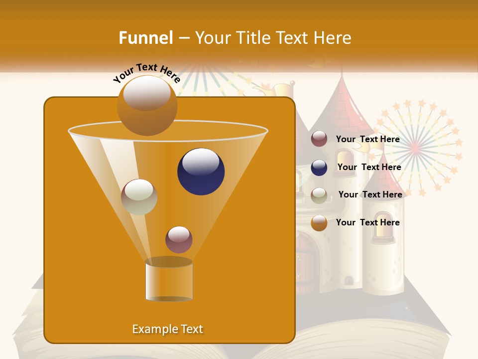 A Fairy Reading A Book With Fireworks In The Background PowerPoint Template