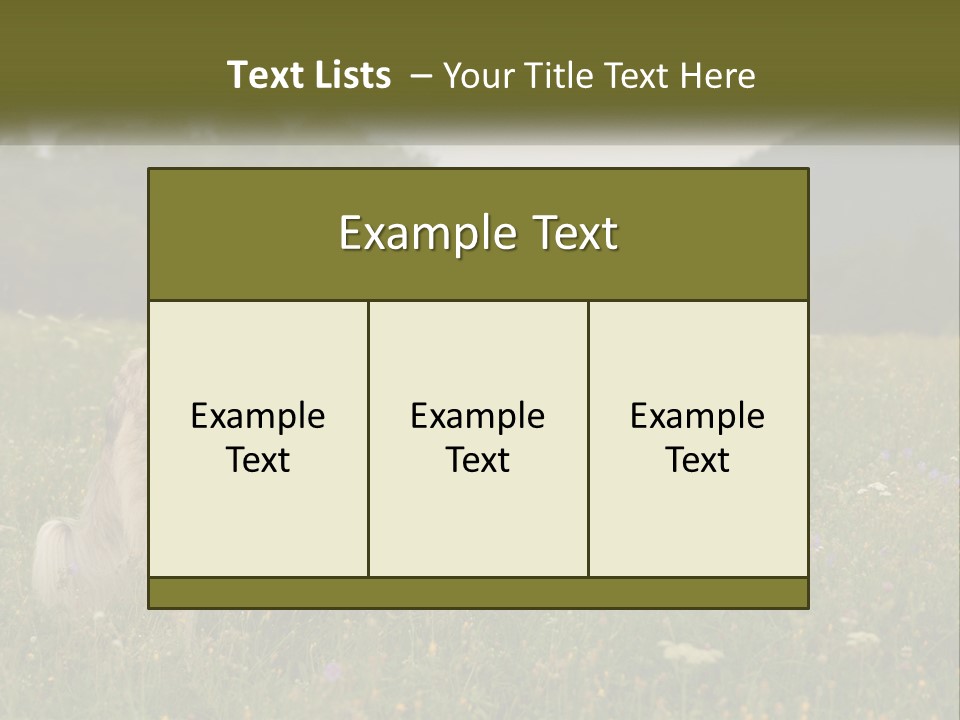 Two Dogs Are Standing In A Field Of Grass PowerPoint Template