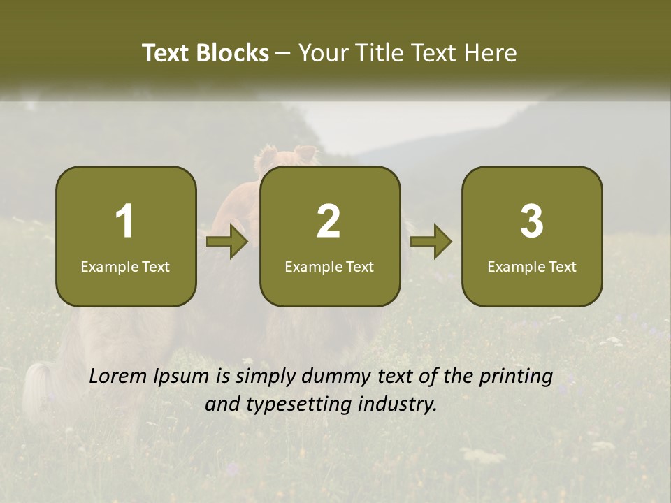 Two Dogs Are Standing In A Field Of Grass PowerPoint Template