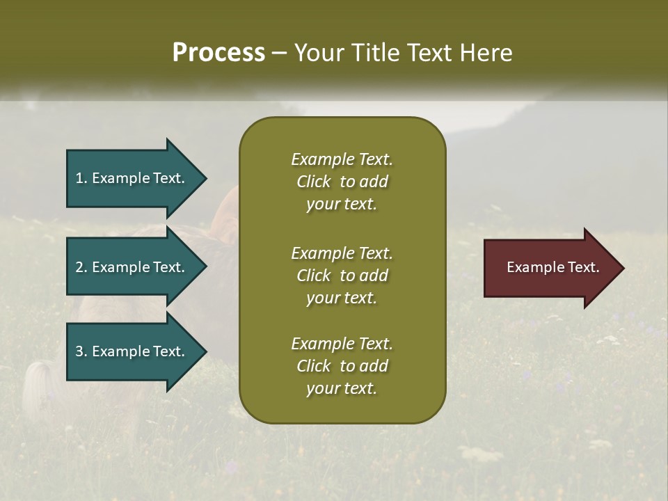 Two Dogs Are Standing In A Field Of Grass PowerPoint Template