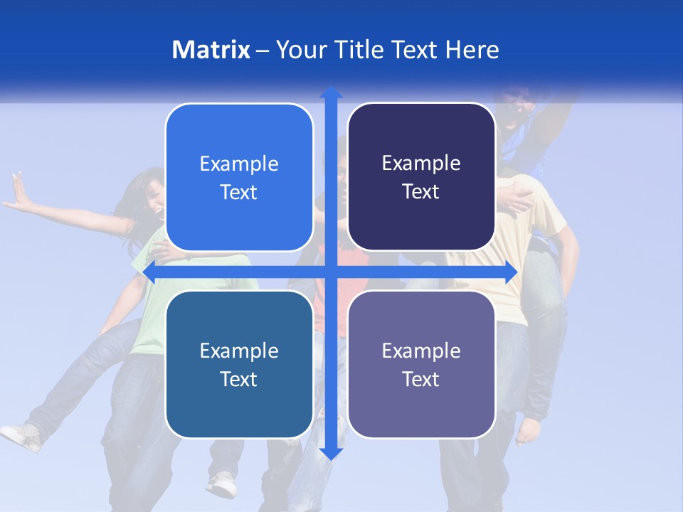 A Group Of Young People Jumping In The Air PowerPoint Template