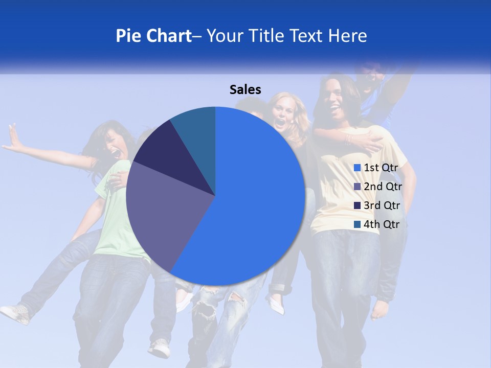 A Group Of Young People Jumping In The Air PowerPoint Template