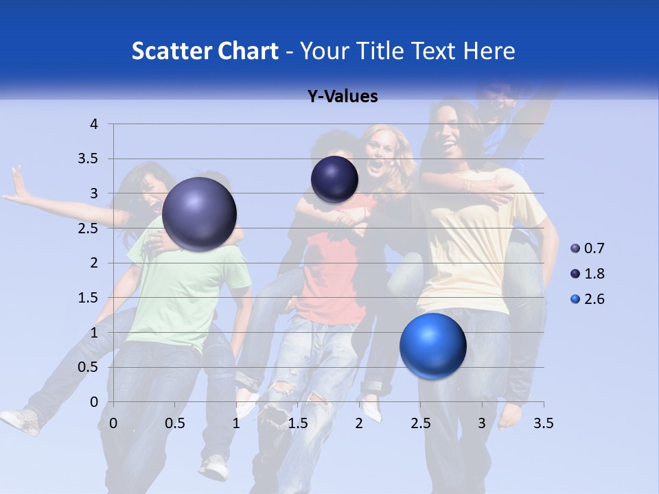 A Group Of Young People Jumping In The Air PowerPoint Template