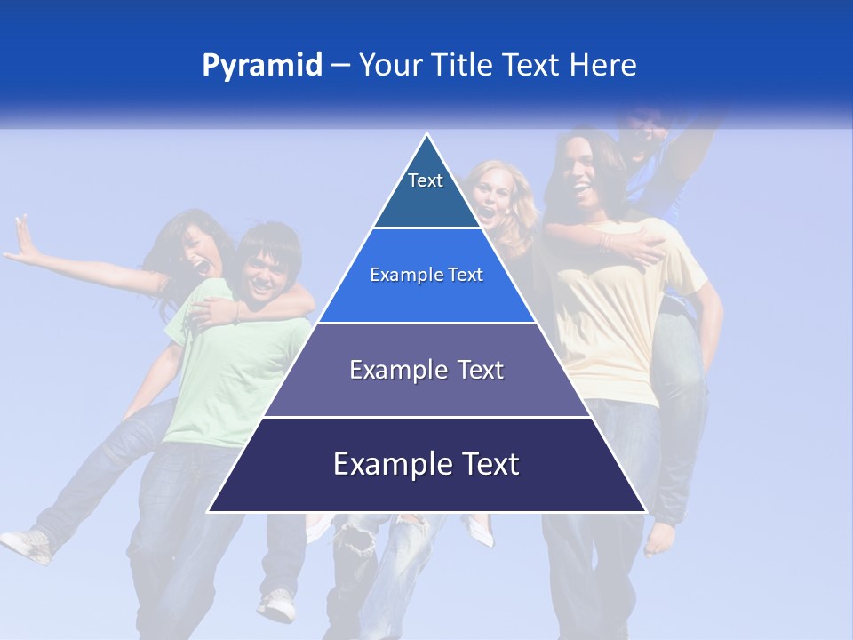 A Group Of Young People Jumping In The Air PowerPoint Template