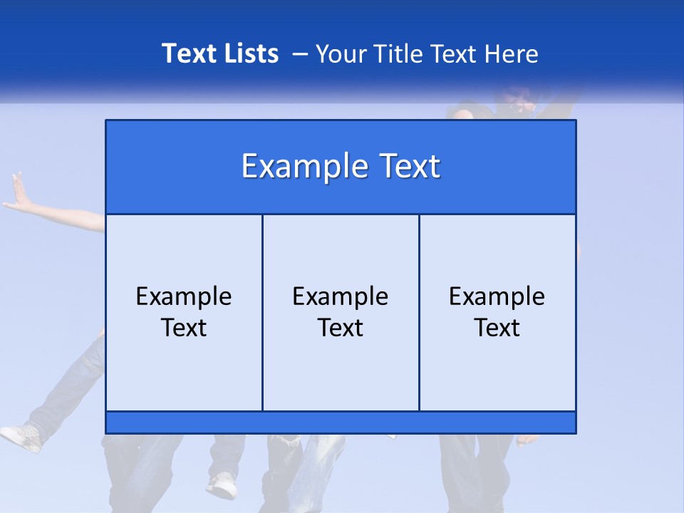 A Group Of Young People Jumping In The Air PowerPoint Template